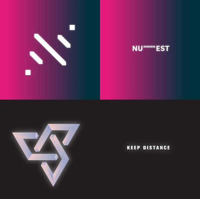 NU'EST-SEVENTEEN encourages "to keep social distance due to COVID19" with its logo...good influence