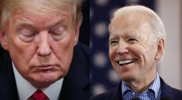 Trump's approval rating, collapsed in COVID-19...We're six percentage points behind Biden