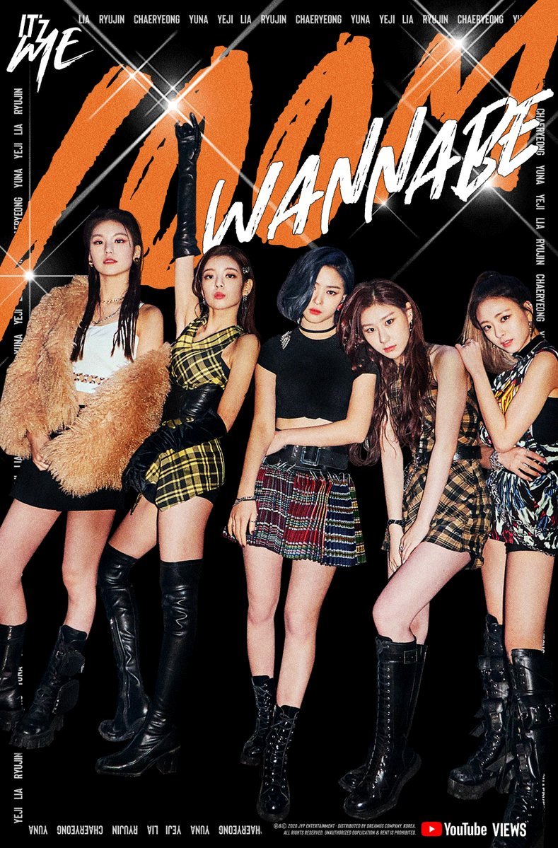 ITZY, 3 consecutive 100 million views with 'WANNABE'