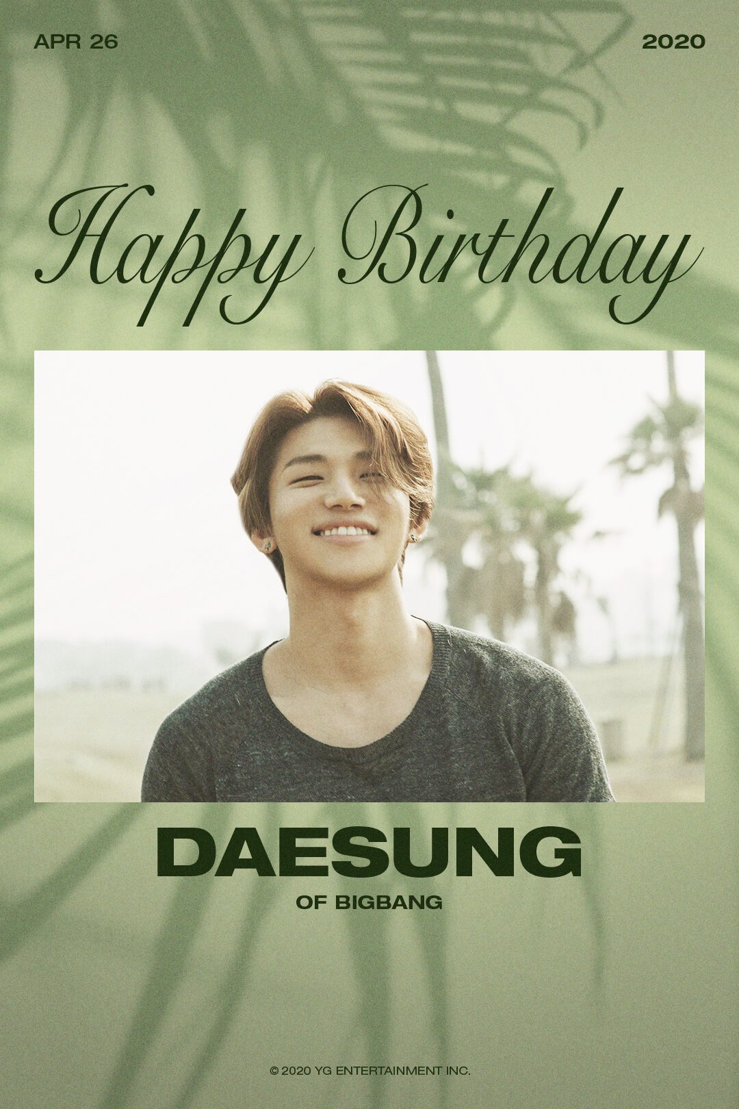 HAPPY BIRTHDAY DAESUNG...the eternal youngest of Big Bang