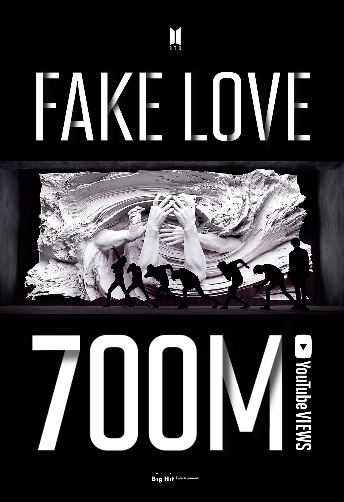 BTS Broke 700 million views on 'FAKE LOVE' MV 'Great Record'
