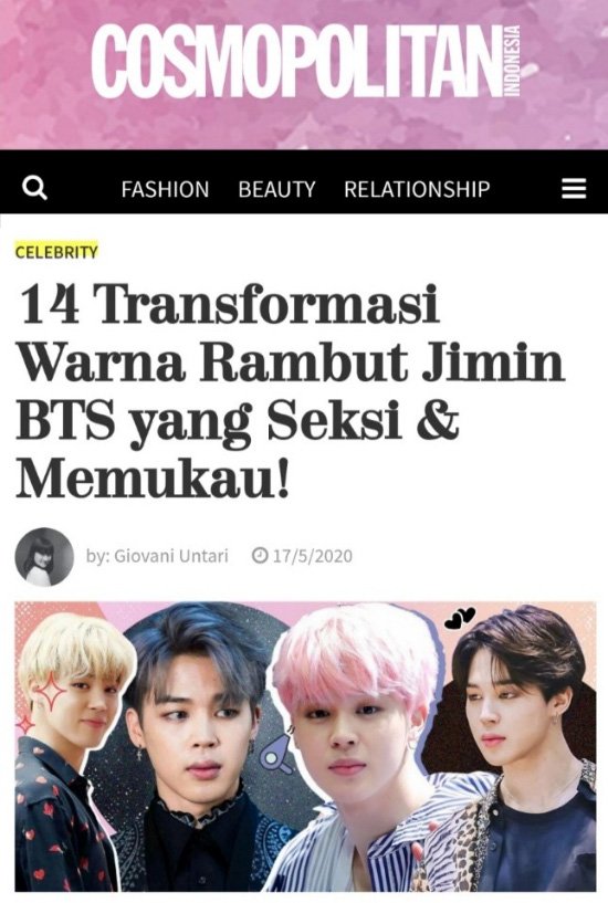 Sexy and Cool BTS Jimin Hair Color Change - COSMOPOLITAN