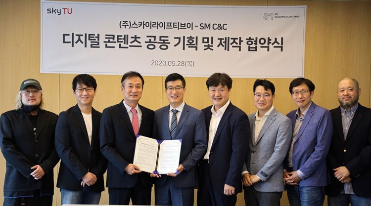 SM C & C Signs Digital Content Business Agreement with skyTV