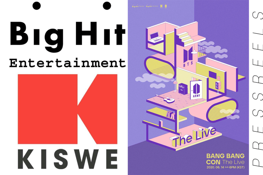I watch BTS online concert multi-view - Big Hit Entertainment-Kiswe, Signing MOU