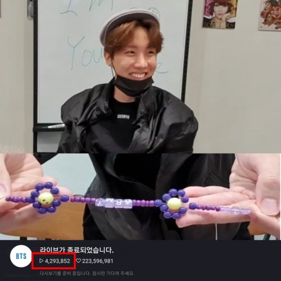 BTS J-Hope, a bracelet-making broadcast for ARMY, is a hot issue