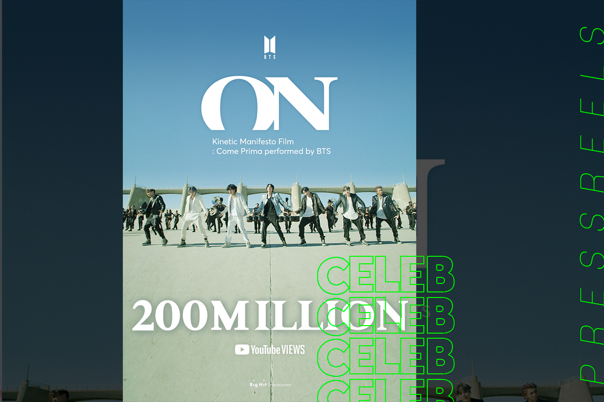 BTS has Surpassed 200 Million Views in 4 Months of "ON" Kinetic Manifesto Film