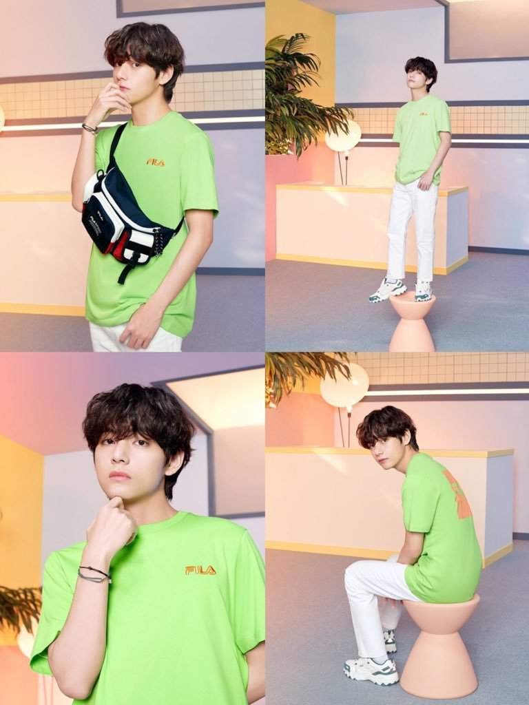 BTS V, 'The Man Who Fits Light Green'