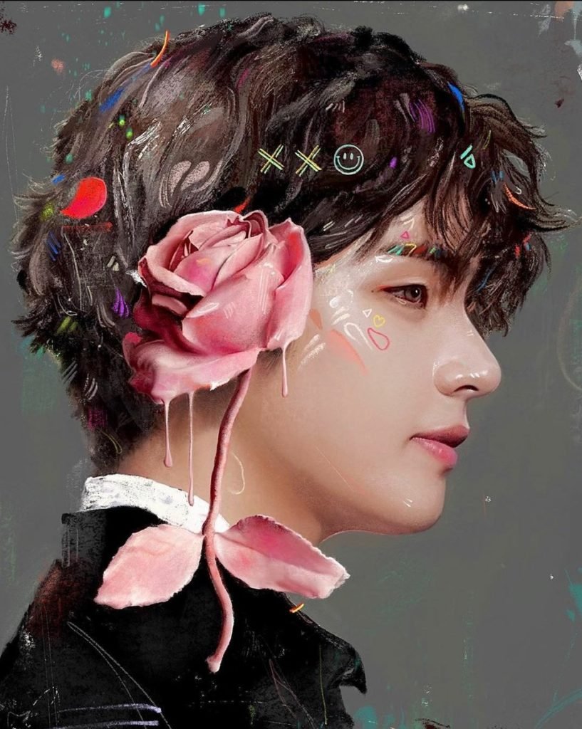 "BTS V Beautiful Than Flowers" by the Artist