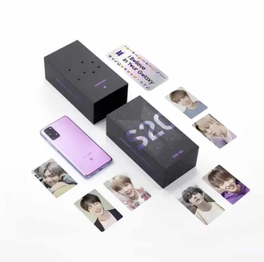 BTS V, purple-crowded heart - Release of 'Galaxy S20+ BTS Edition' video
