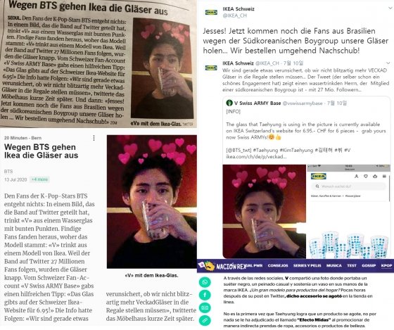 BTS V Appears in Swiss Daily Newspaper