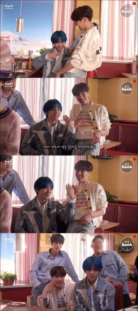 BTS V, Behind the Scenes of the Lovely Music Video with j-hope