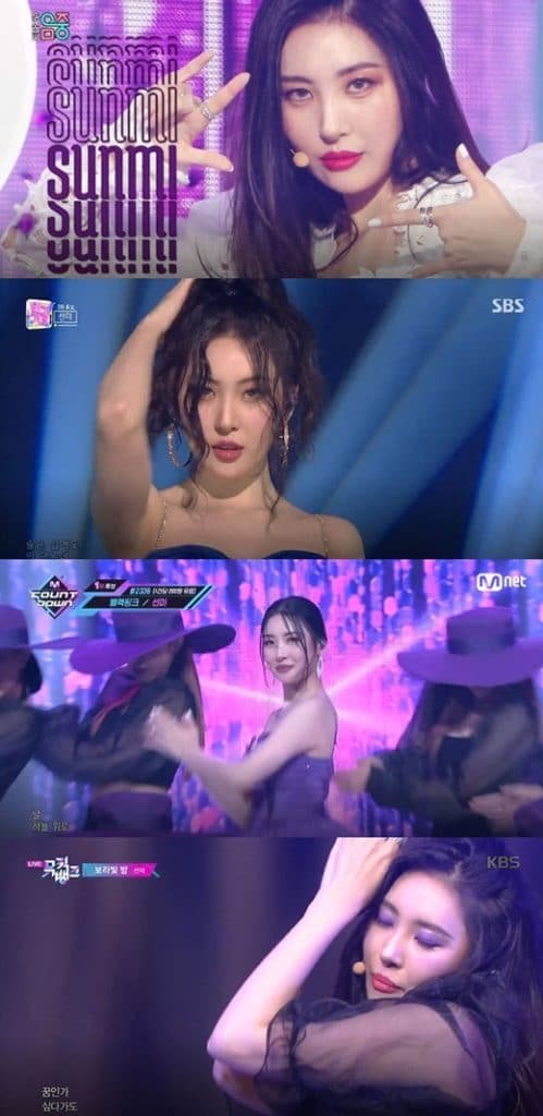 Sunmi, End of 'Pporappippam' Music Broadcast Activity