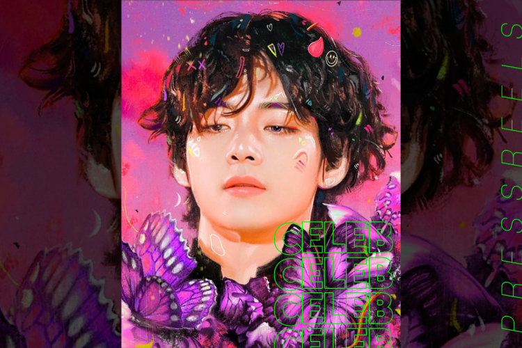 Artist Kildren has unveiled a painting of BTS V