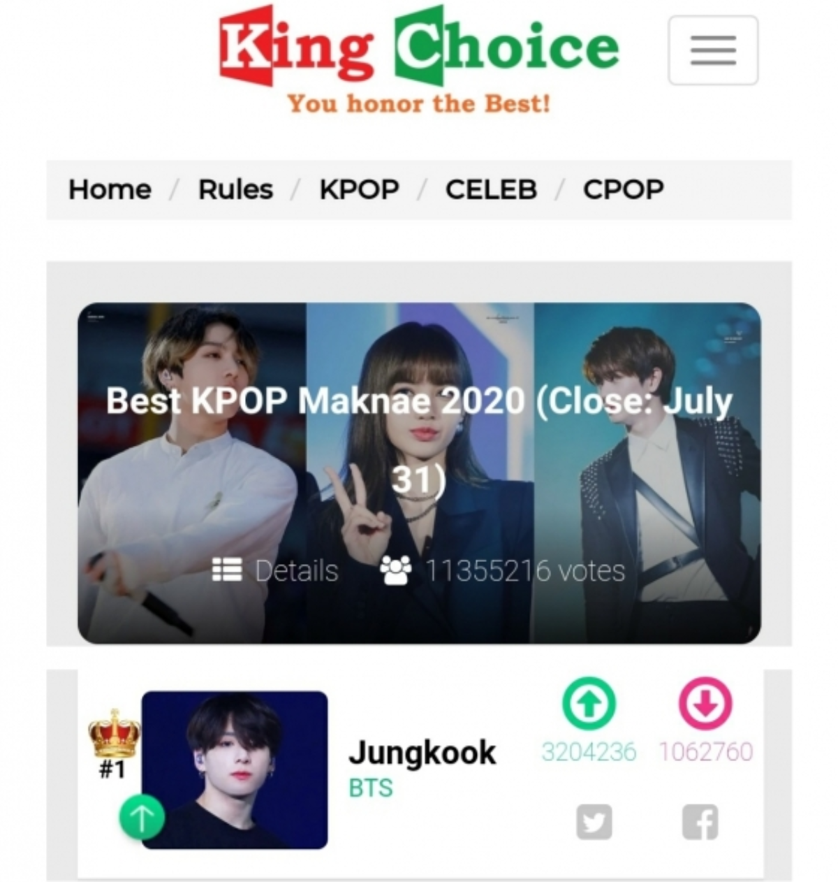 BTS Jungkook #1 'Best KPOP Maknae 2020'