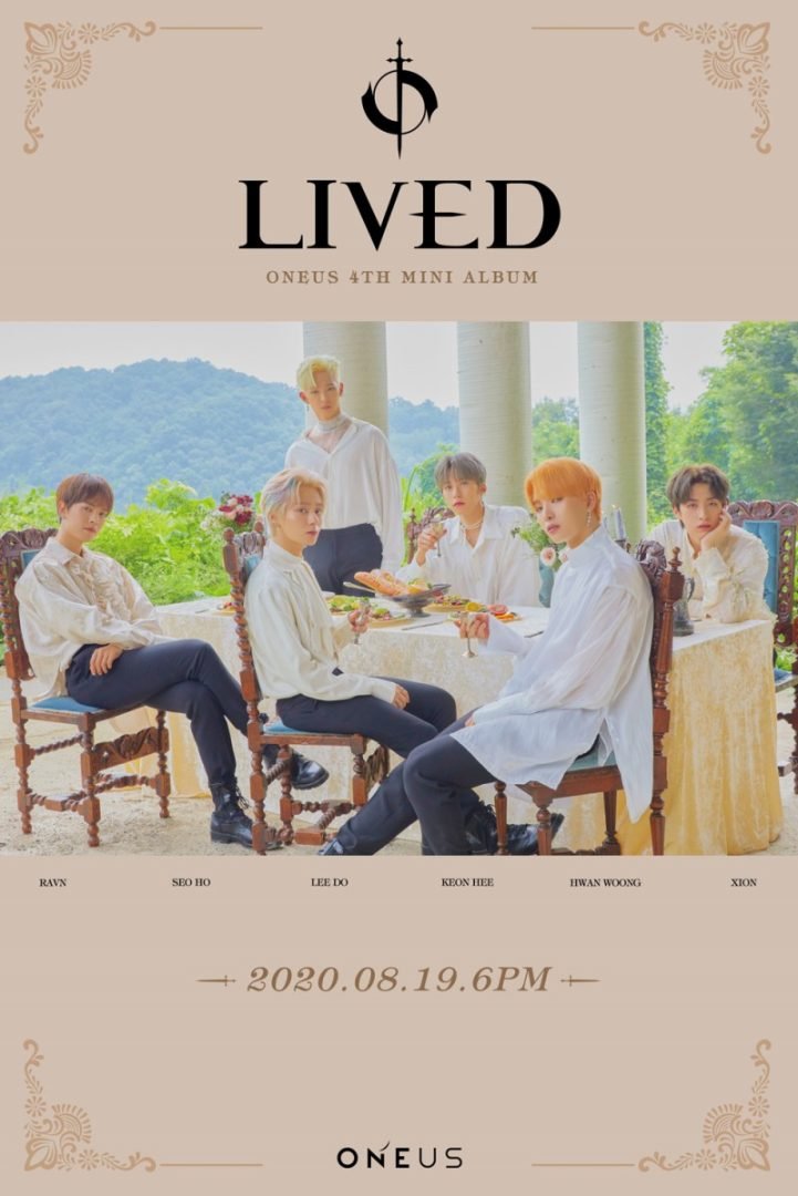 ONEUS Concept Photo of New Mini Album 'LIVED' Released on August 3
