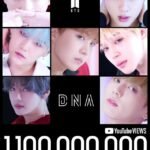 BTS 'DNA' music video has surpassed 1.1 billion views on YouTube