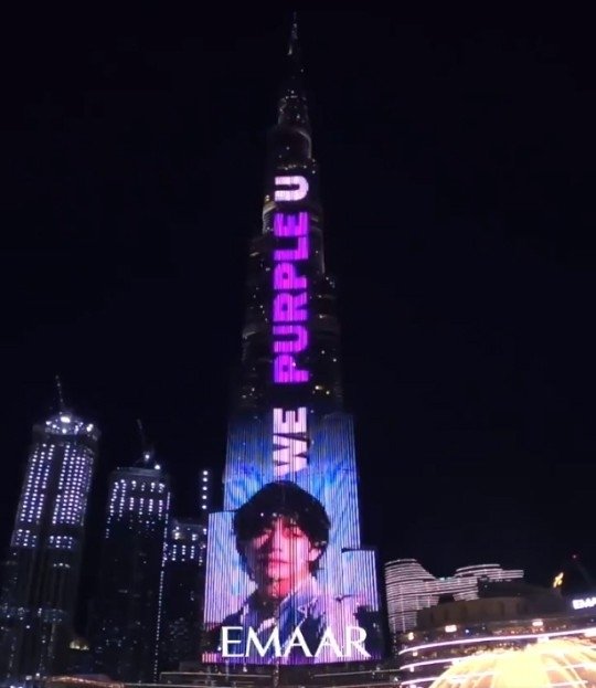 BTS V&#39;s birthday celebration mega LED show in Burj Khalifa - PRESSREELS