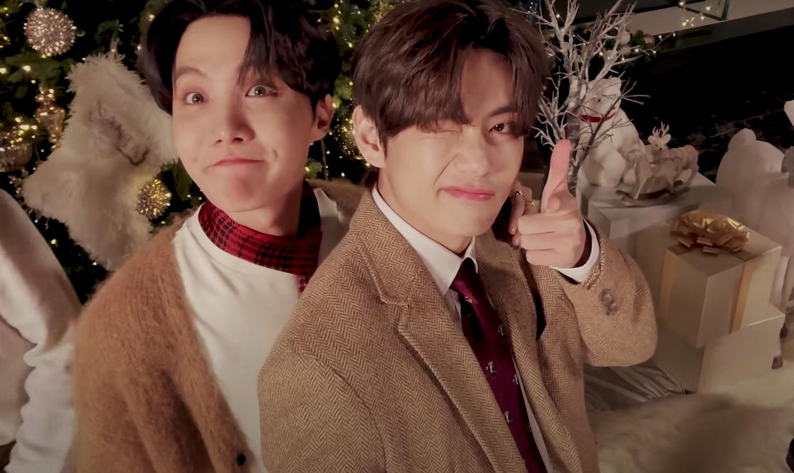 Watch and listen to "Dinemite," a Christmas with BTS!